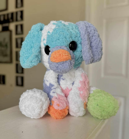 Patches the Puppy | Low-Sew Crochet Pattern | Instant Digital download PDF