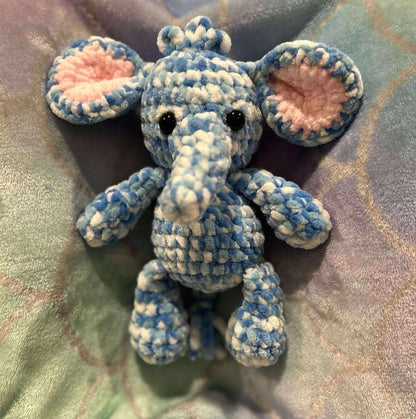 Ivory the Elephant | Low-Sew Crochet Pattern | Instant Digital download PDF
