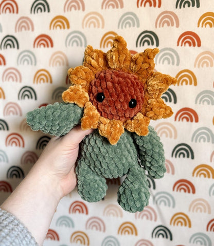 Low-Sew Sunflower Amigurumi Pattern | Instant Digital download PDF