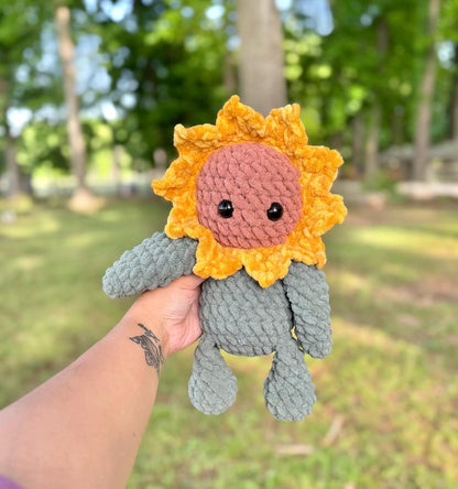 Low-Sew Sunflower Amigurumi Pattern | Instant Digital download PDF
