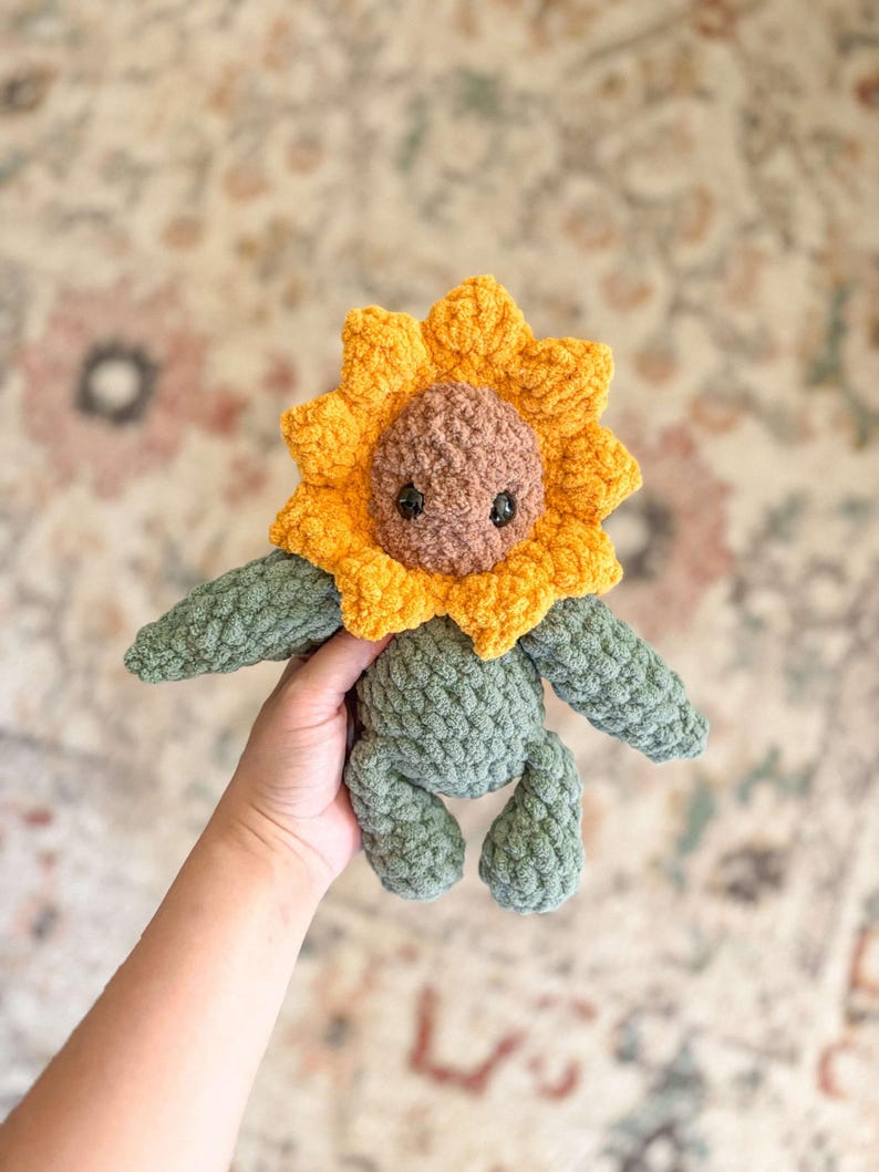 Low-Sew Sunflower Amigurumi Pattern | Instant Digital download PDF