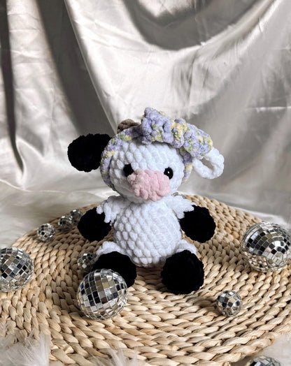 Low-Sew Plush Cow Amigurumi Pattern | Instant Digital download PDF