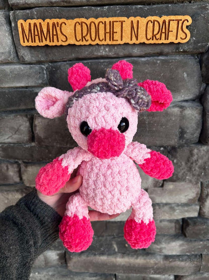 Low-Sew Plush Cow Amigurumi Pattern | Instant Digital download PDF