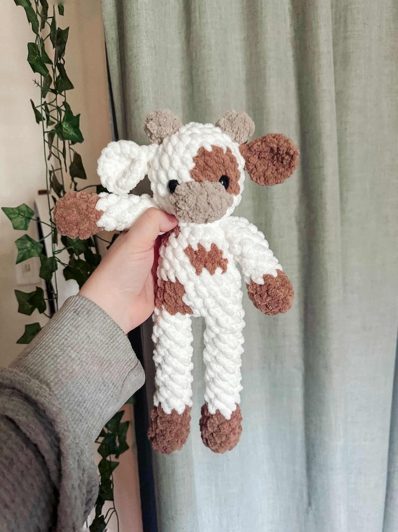 Classic Cow | Low-Sew Plush Amigurumi Pattern | Instant Digital download PDF
