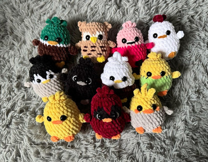 11-in-1 Low-Sew Pocket Birds Pattern | Instant Digital download PDF