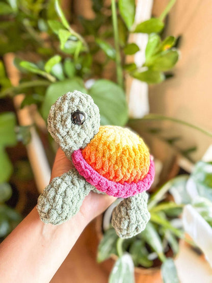 Low-Sew Sprout the Turtle Crochet Pattern | Instant Digital download PDF