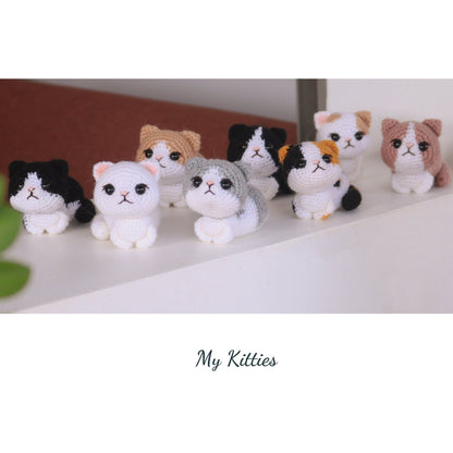Amigurumi Crochet Cat Pattern Bundle 6-in-1 PDF