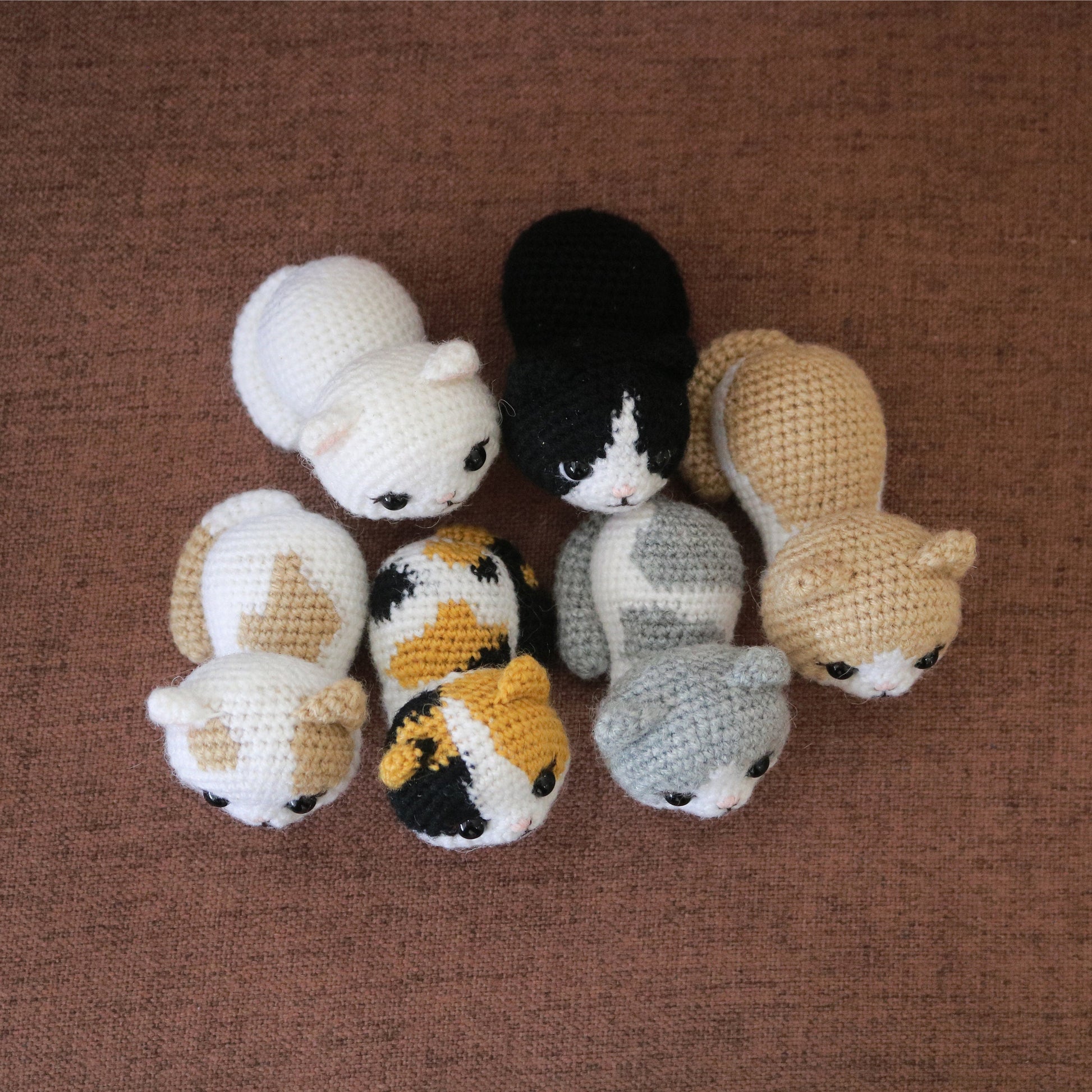 Amigurumi Crochet Cat Pattern Bundle 6-in-1 PDF