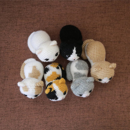 Amigurumi Crochet Cat Pattern Bundle 6-in-1 PDF