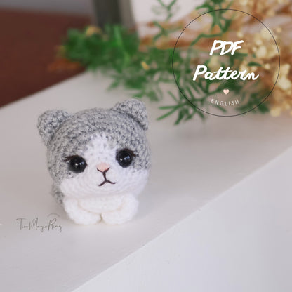 MagicRing Amigurumi Cat Crochet Pattern: My Little Luna (PDF Pattern)
