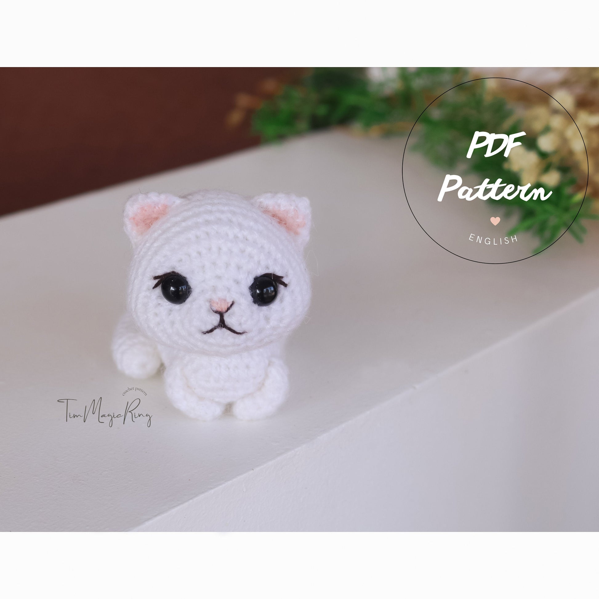 TIMMagicRing Crochet Cat Pattern: Amigurumi Kitten (PDF Pattern)