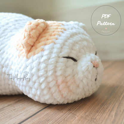 Marshmallow Kittie Crochet Pattern: Amigurumi Cat (PDF Pattern)
