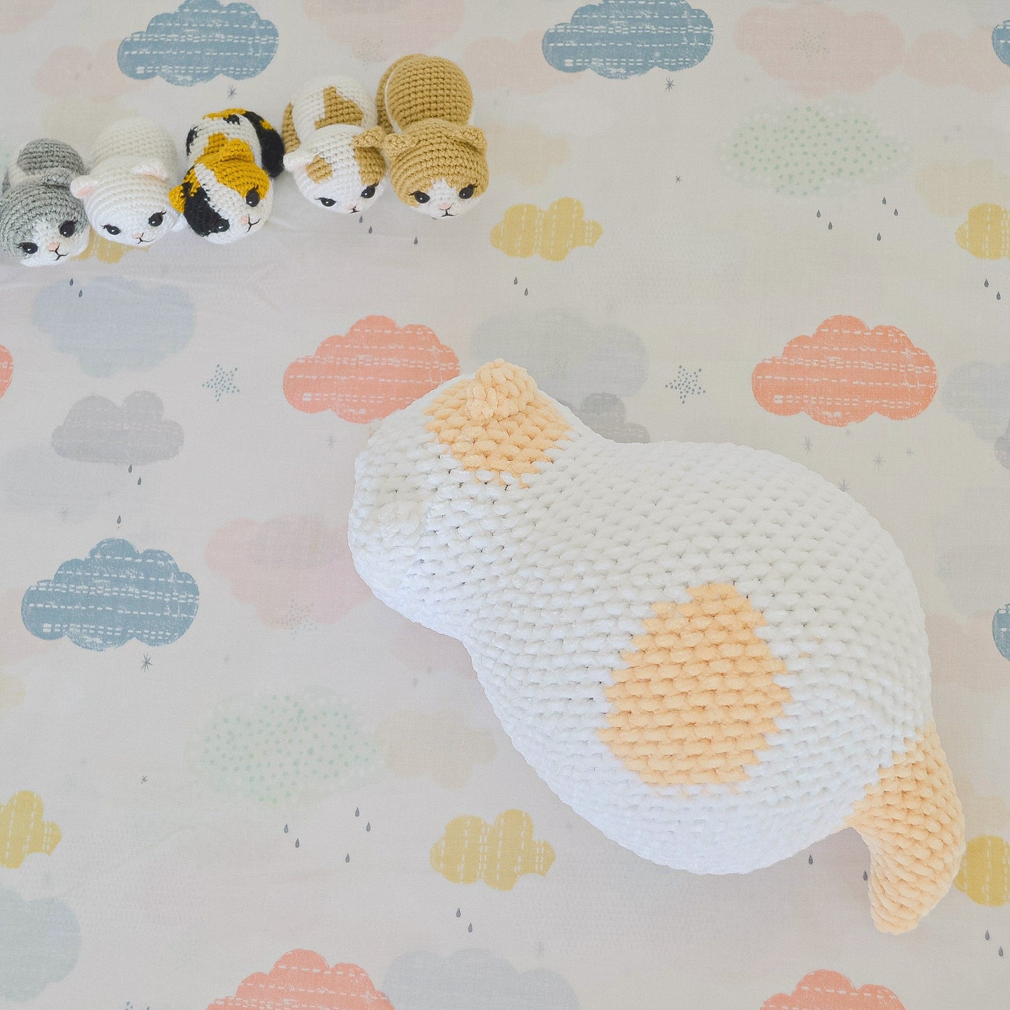 Marshmallow Kittie Crochet Pattern: Amigurumi Cat (PDF Pattern)