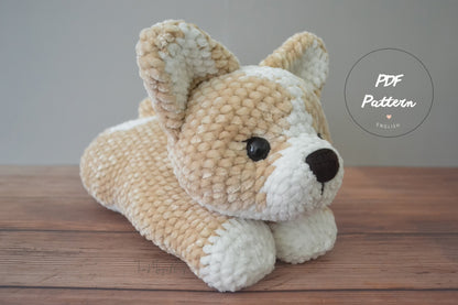 MagicRing Crochet Corgi Dog Amigurumi Pattern: Little Biscuit (PDF Pattern)