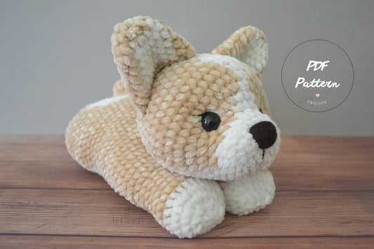 MagicRing Crochet Corgi Dog Amigurumi Pattern: Little Biscuit (PDF Pattern)