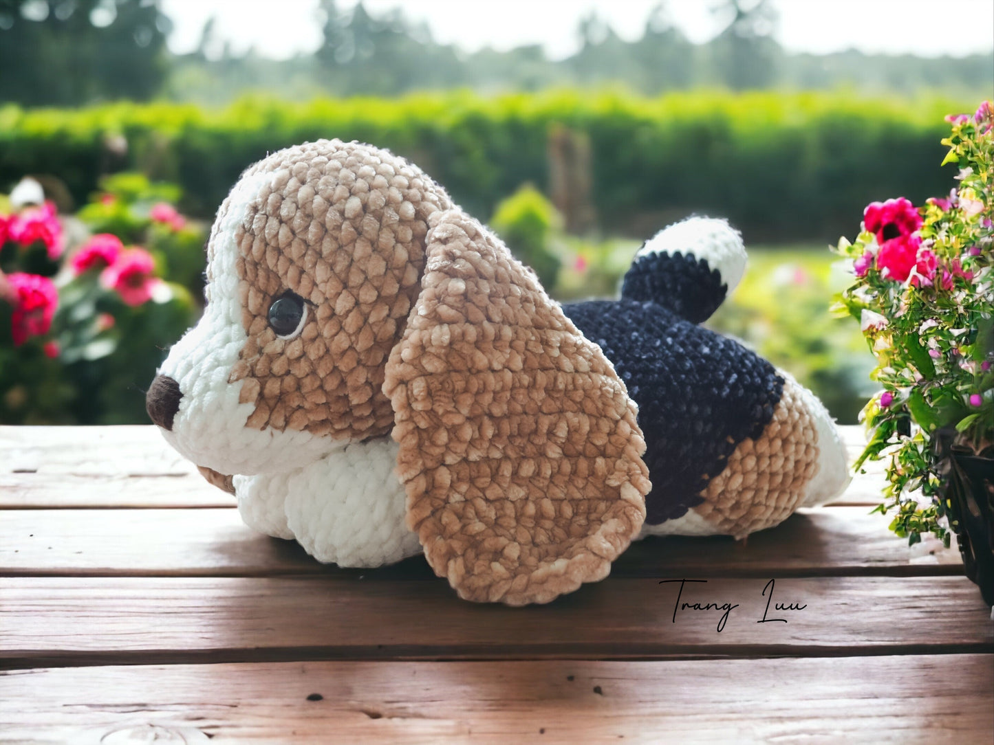 MagicRing Beagle Puppy Crochet Pattern: Little Bailey Amigurumi (PDF Pattern)