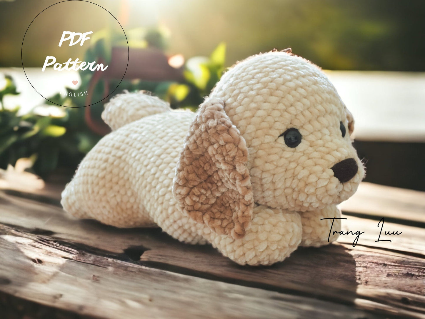 Crochet Golden Retriever Puppy Pattern: Little Potato Amigurumi (PDF Pattern)