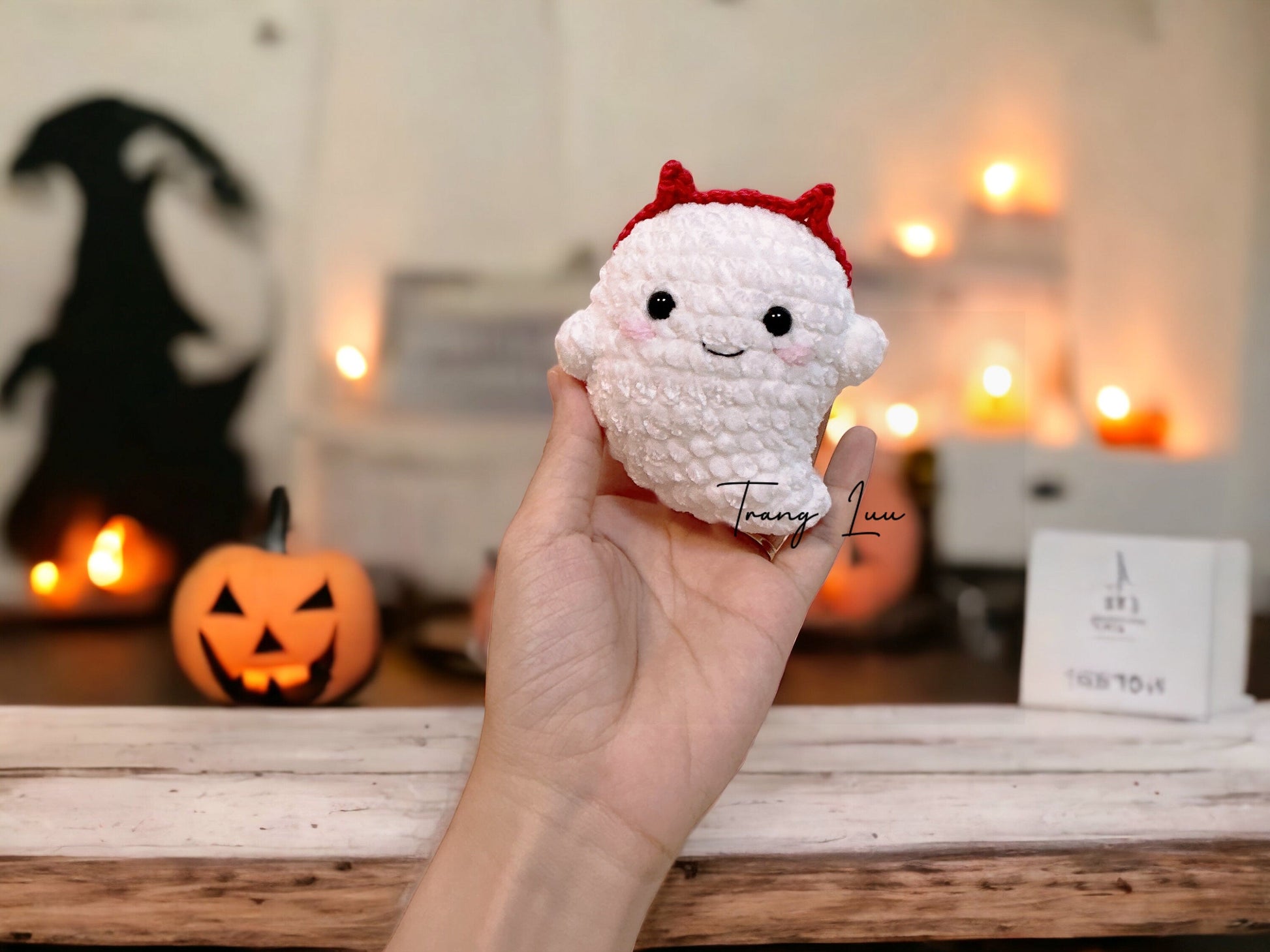 MagicRing Crochet Ghost Halloween Pattern: Witch Hat & Headband (PDF Pattern)