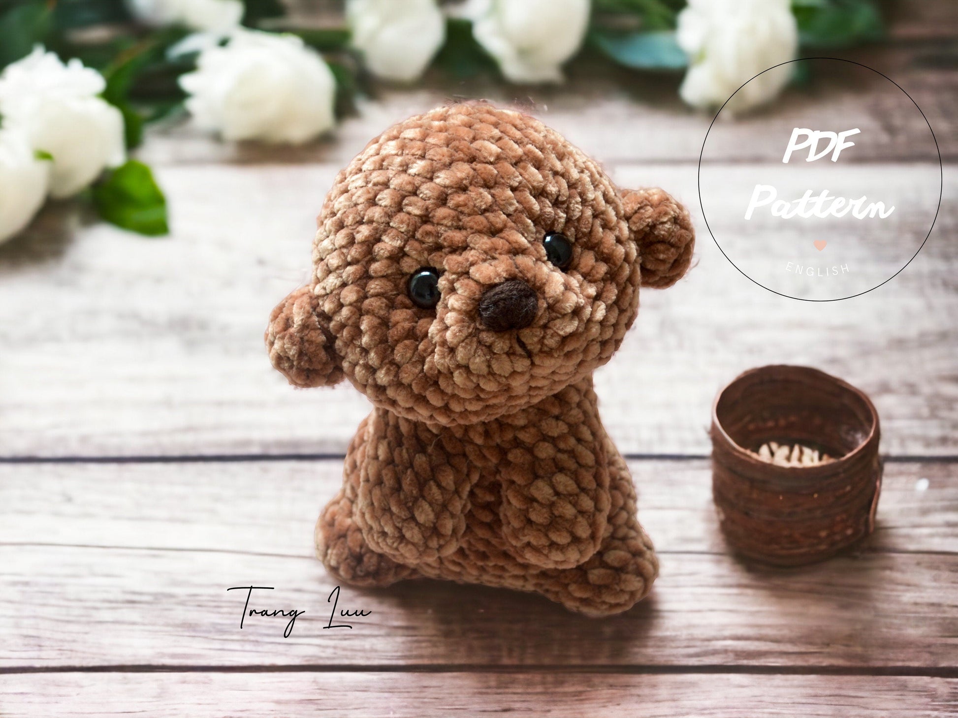 MagicRing Crochet Dog Amigurumi Pattern: Little Callie (PDF Pattern)
