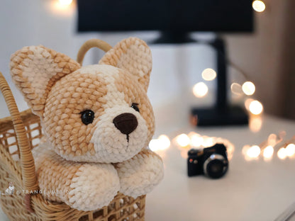 MagicRing Crochet Corgi Dog Amigurumi Pattern: Little Biscuit (PDF Pattern)