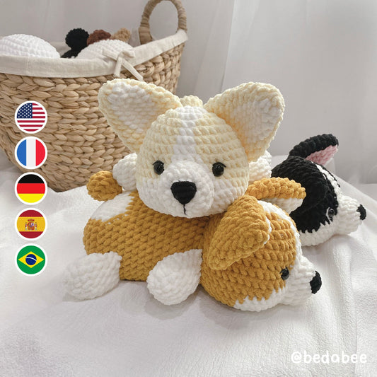 Bedabee Corgi Crochet Pattern Amigurumi Dog Puppy PDF Tutorial