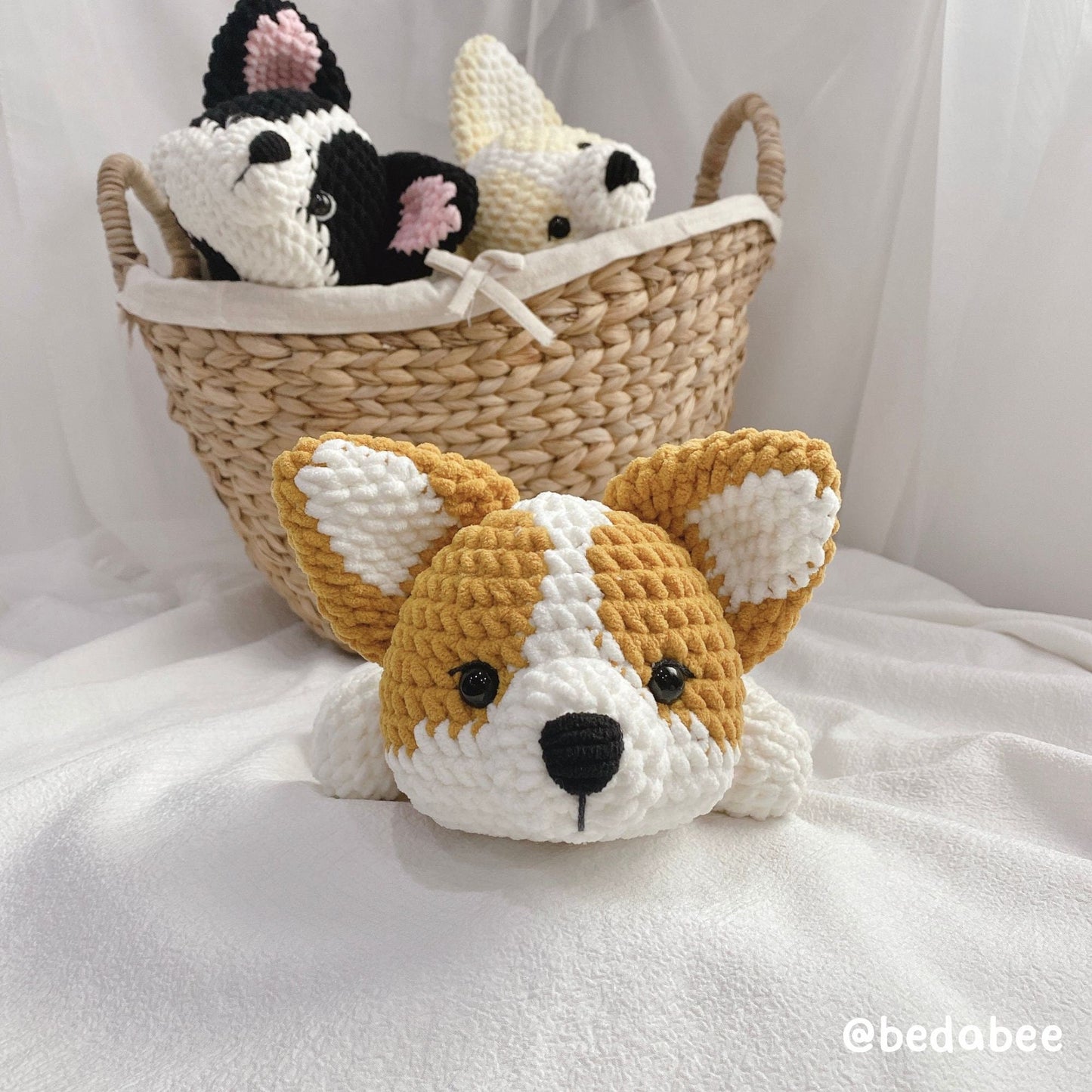 Bedabee Corgi Crochet Pattern Amigurumi Dog Puppy PDF Tutorial