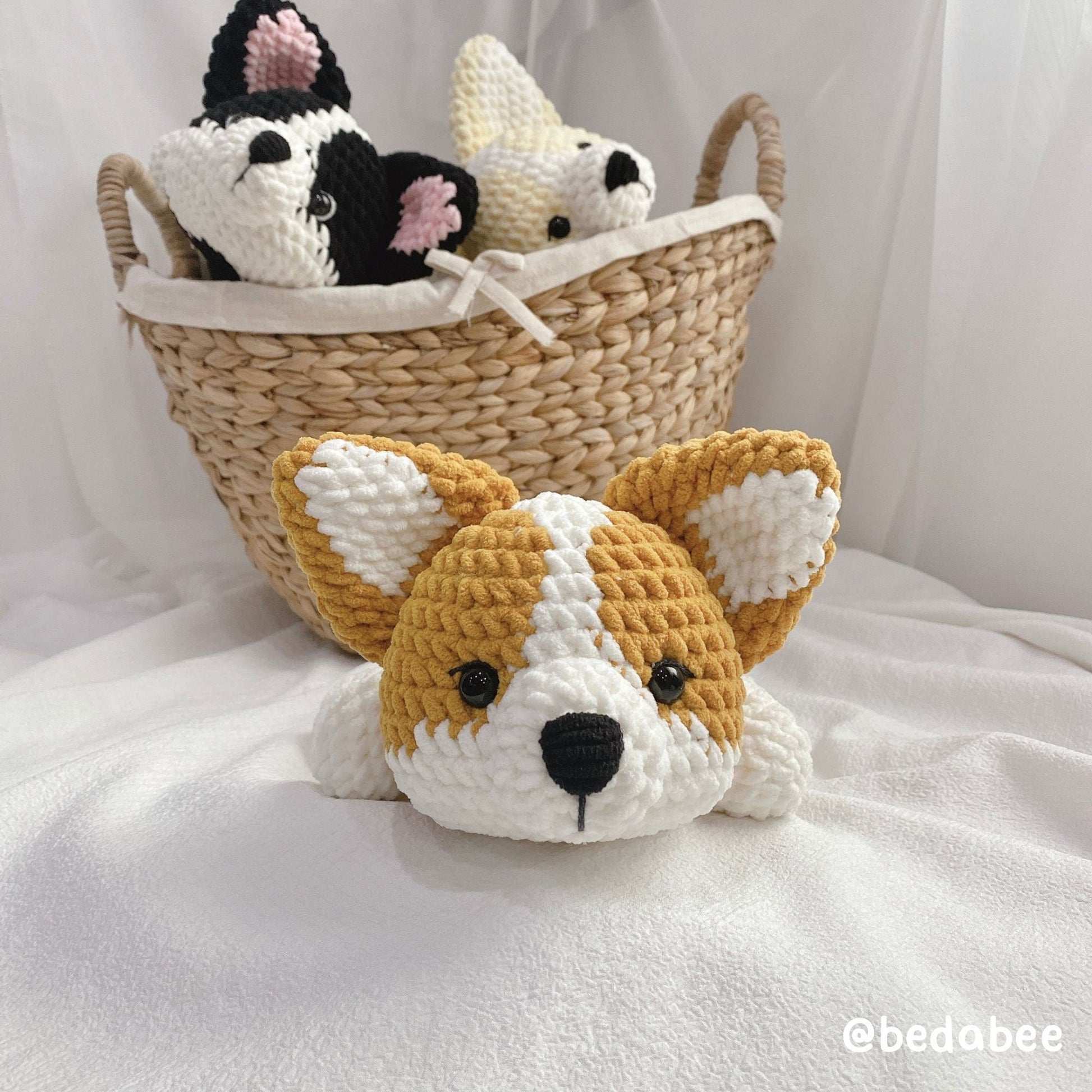 Bedabee Corgi Crochet Pattern Amigurumi Dog Puppy PDF Tutorial