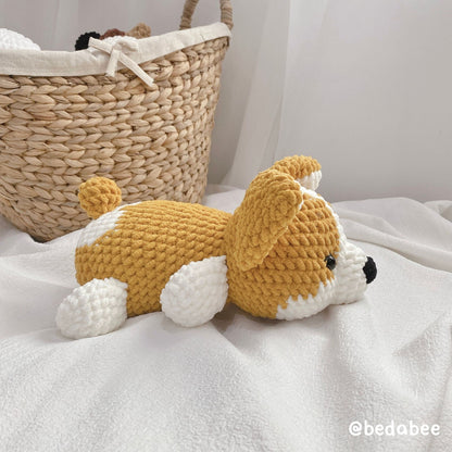 Bedabee Corgi Crochet Pattern Amigurumi Dog Puppy PDF Tutorial