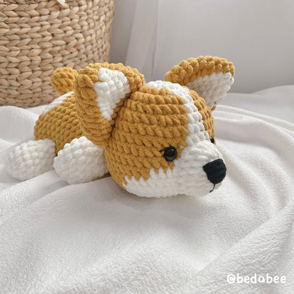 Bedabee Corgi Crochet Pattern Amigurumi Dog Puppy PDF Tutorial