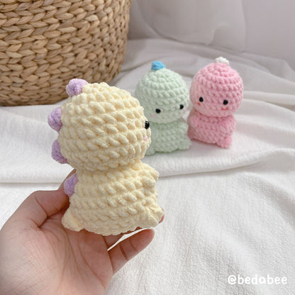 Bedabee No-Sew Little Dinosaur Crochet Pattern Amigurumi PDF Tutorial