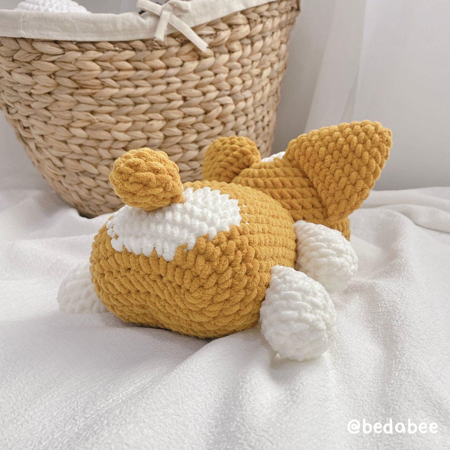Bedabee Corgi Crochet Pattern Amigurumi Dog Puppy PDF Tutorial