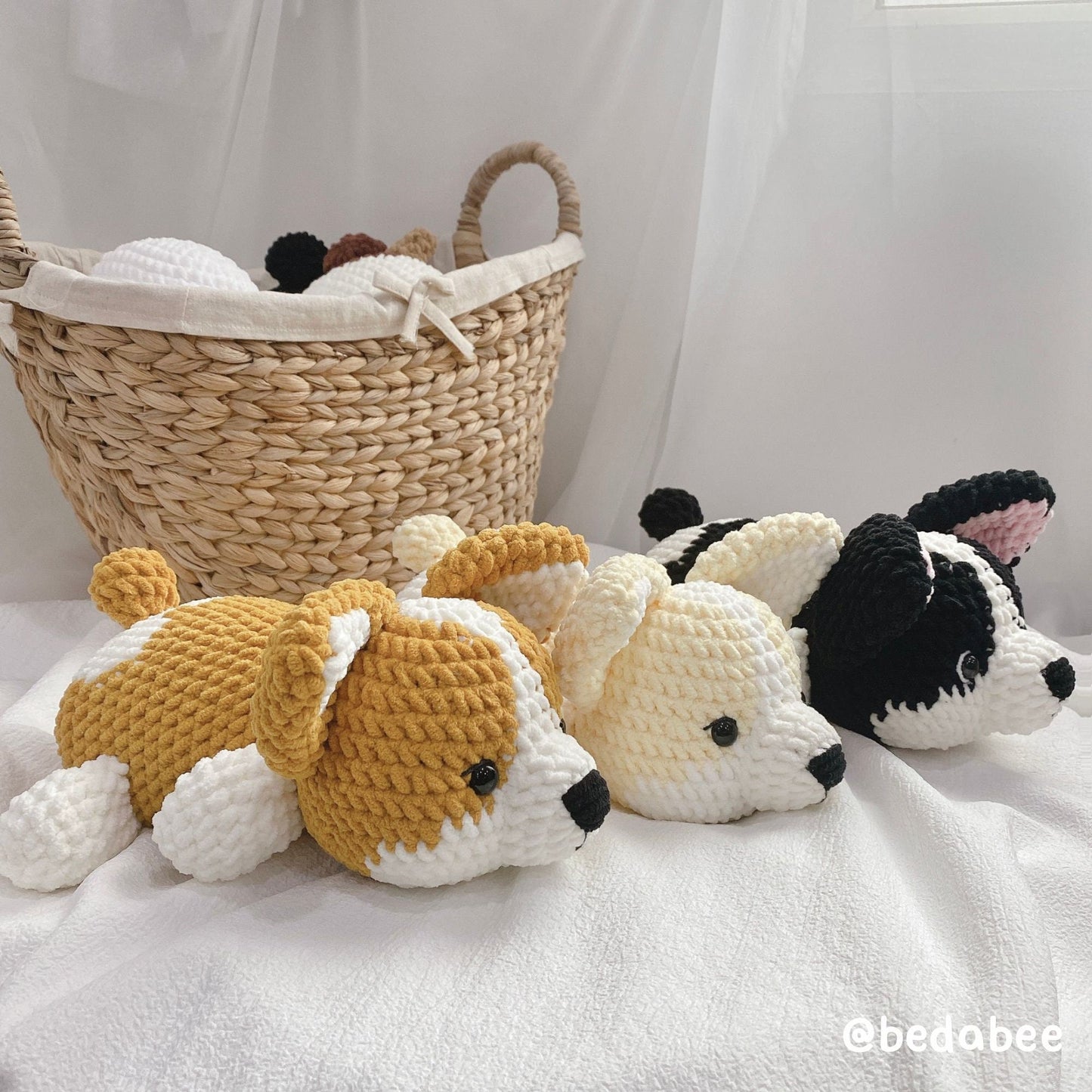 Bedabee Corgi Crochet Pattern Amigurumi Dog Puppy PDF Tutorial