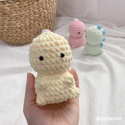 Bedabee No-Sew Little Dinosaur Crochet Pattern Amigurumi PDF Tutorial