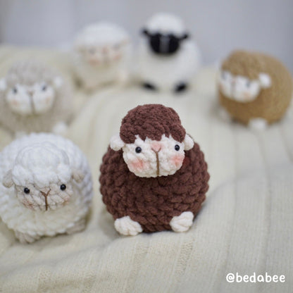 Bedabee Little Sheep Crochet Plushies Pattern Amigurumi PDF Tutorial