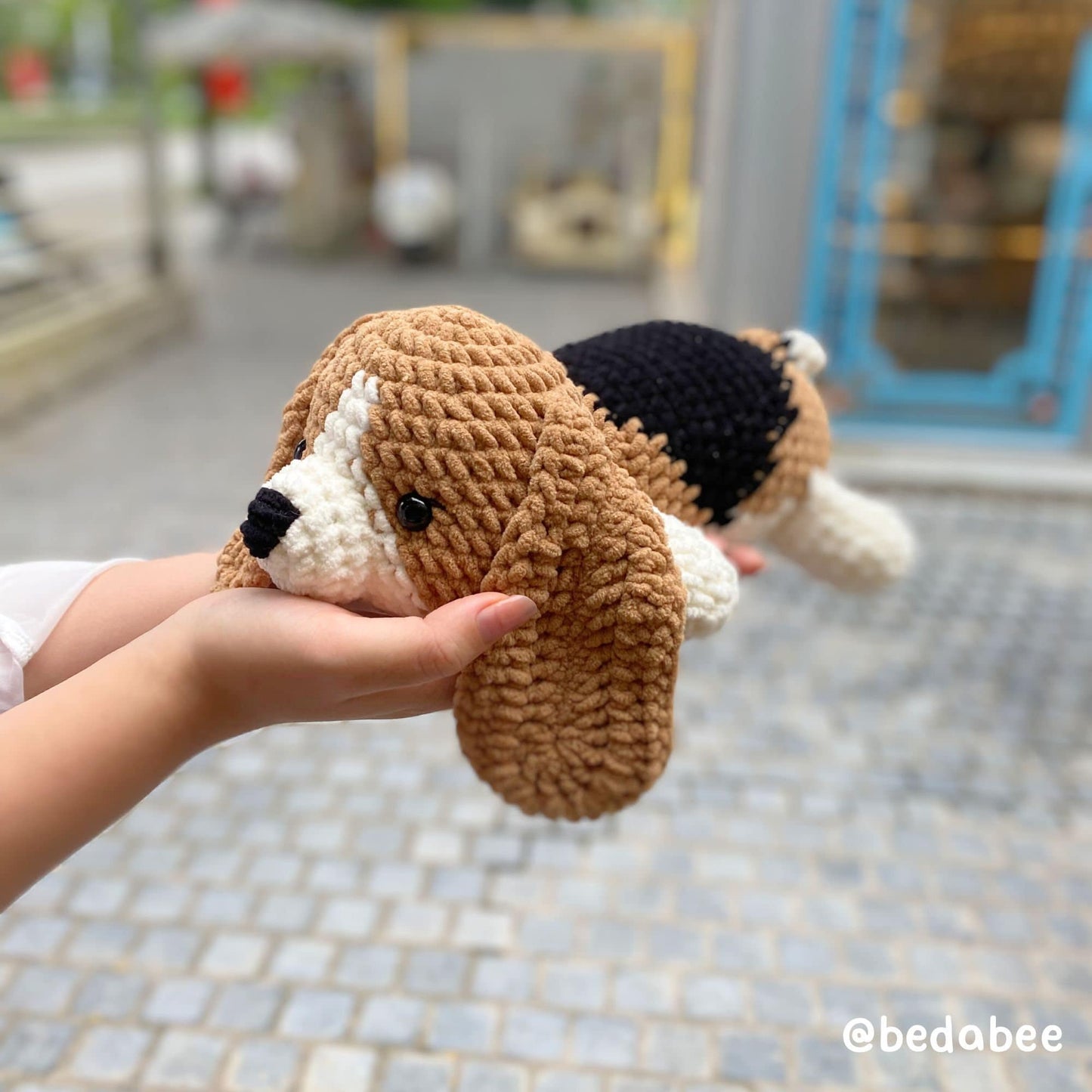 Bedabee Crochet Beagle Dog Pattern Amigurumi PDF Tutorial
