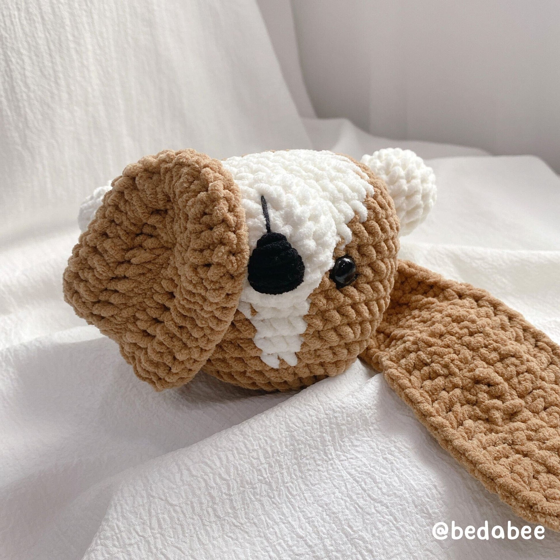 Bedabee Crochet Beagle Dog Pattern Amigurumi PDF Tutorial
