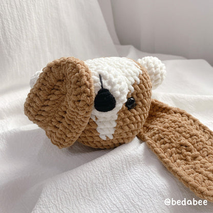 Bedabee Crochet Beagle Dog Pattern Amigurumi PDF Tutorial