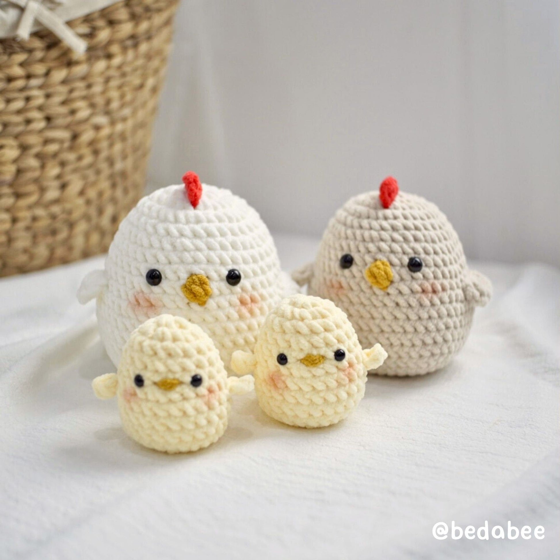 Bedabee Crochet Potato Chicken Pattern Amigurumi PDF Tutorial