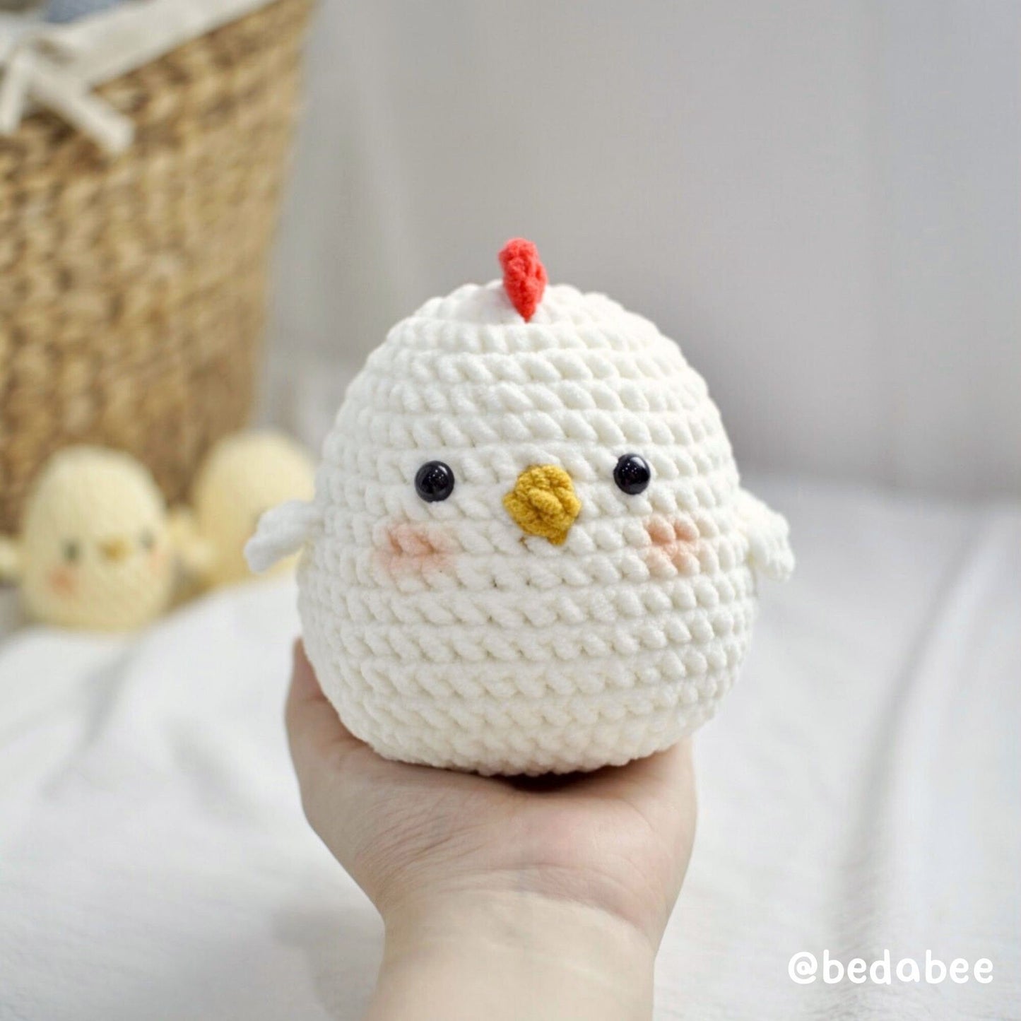 Bedabee Crochet Potato Chicken Pattern Amigurumi PDF Tutorial