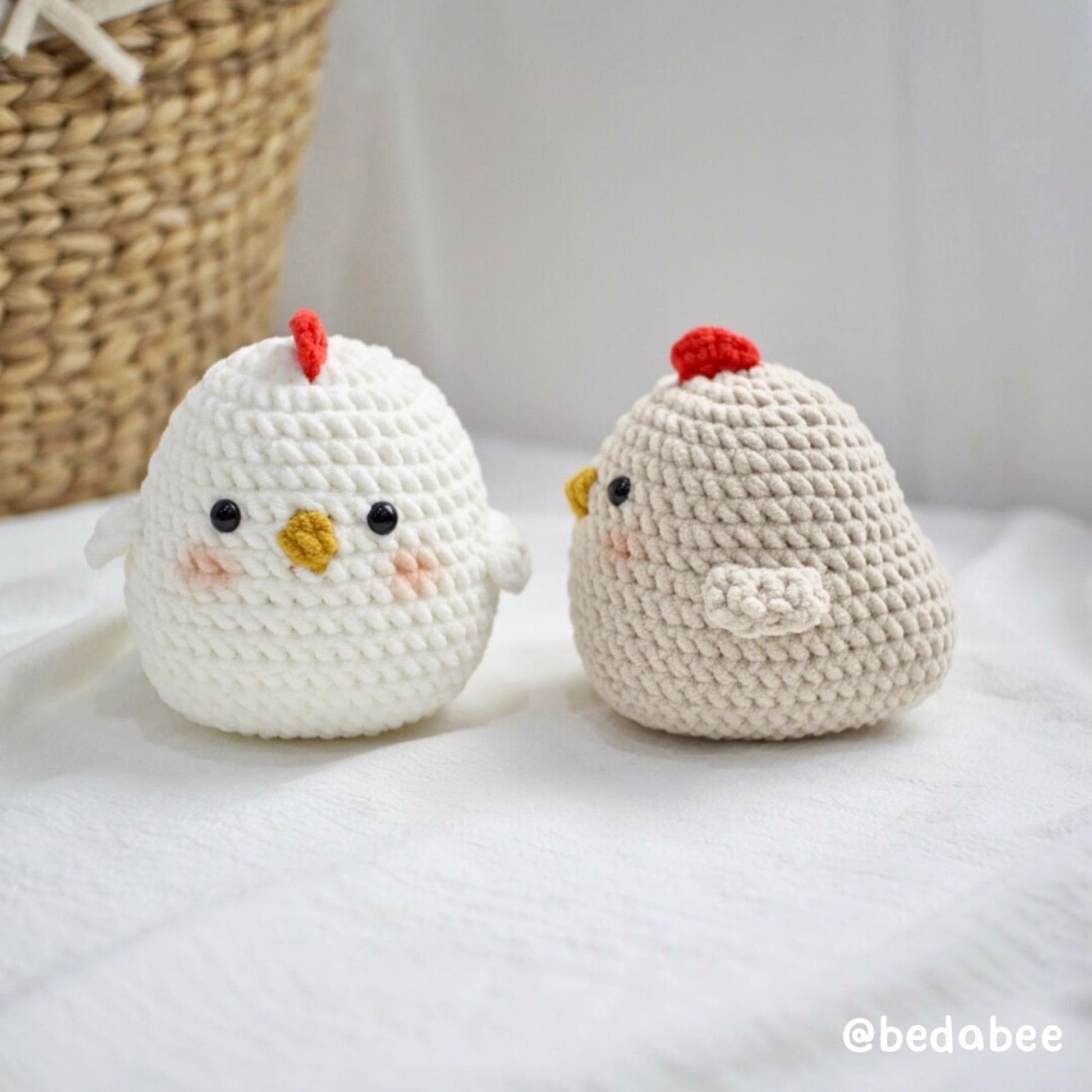 Bedabee Crochet Potato Chicken Pattern Amigurumi PDF Tutorial