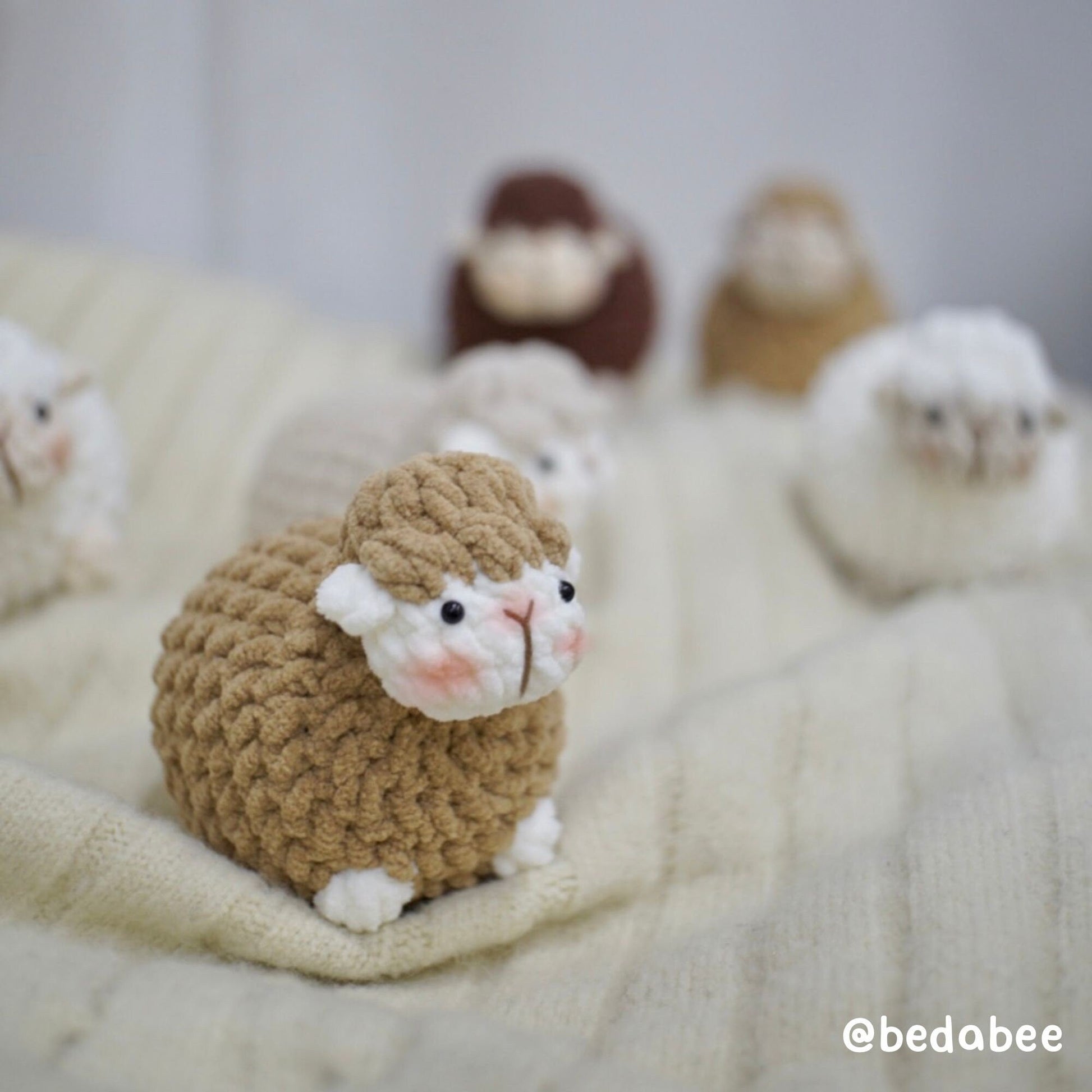 Bedabee Little Sheep Crochet Plushies Pattern Amigurumi PDF Tutorial