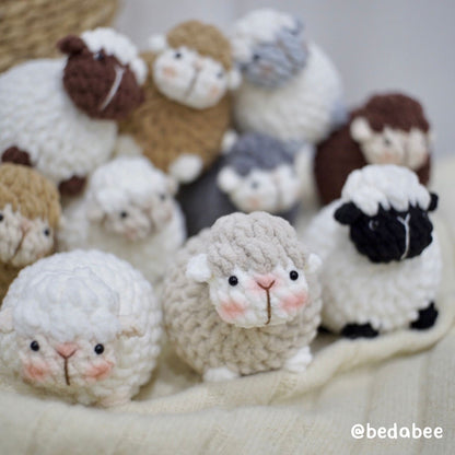 Bedabee Little Sheep Crochet Plushies Pattern Amigurumi PDF Tutorial