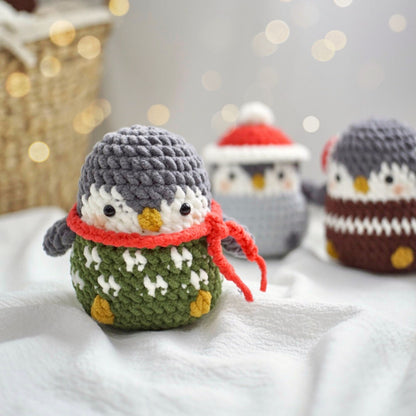 Bedabee Christmas Penguin Crochet Pattern Amigurumi PDF Tutorial