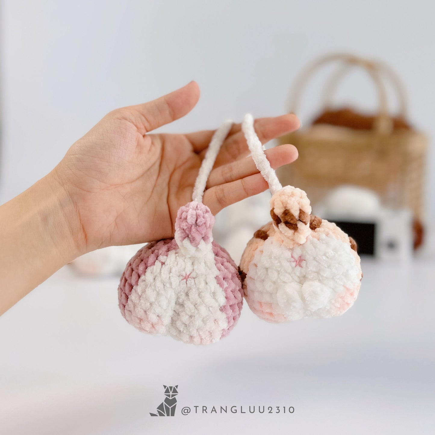 Crochet Cat Cheeks Pattern: Funny Car Hanging Decor (PDF Pattern)
