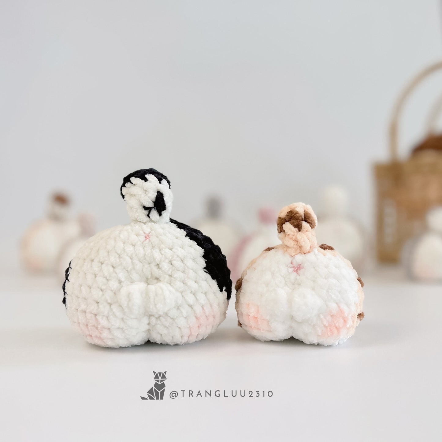 Crochet Cat Cheeks Pattern: Funny Car Hanging Decor (PDF Pattern)