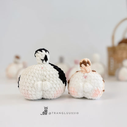 Crochet Cat Cheeks Pattern: Funny Car Hanging Decor (PDF Pattern)