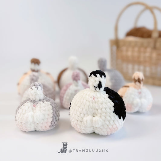 Crochet Cat Cheeks Pattern: Funny Car Hanging Decor (PDF Pattern)