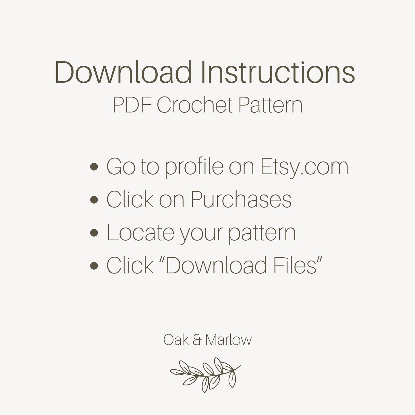 Oak and Marlow Marvin Rooster Crochet Pattern