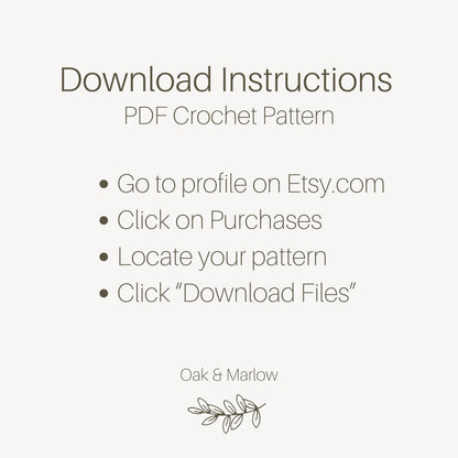 Oak and Marlow Marvin Rooster Crochet Pattern