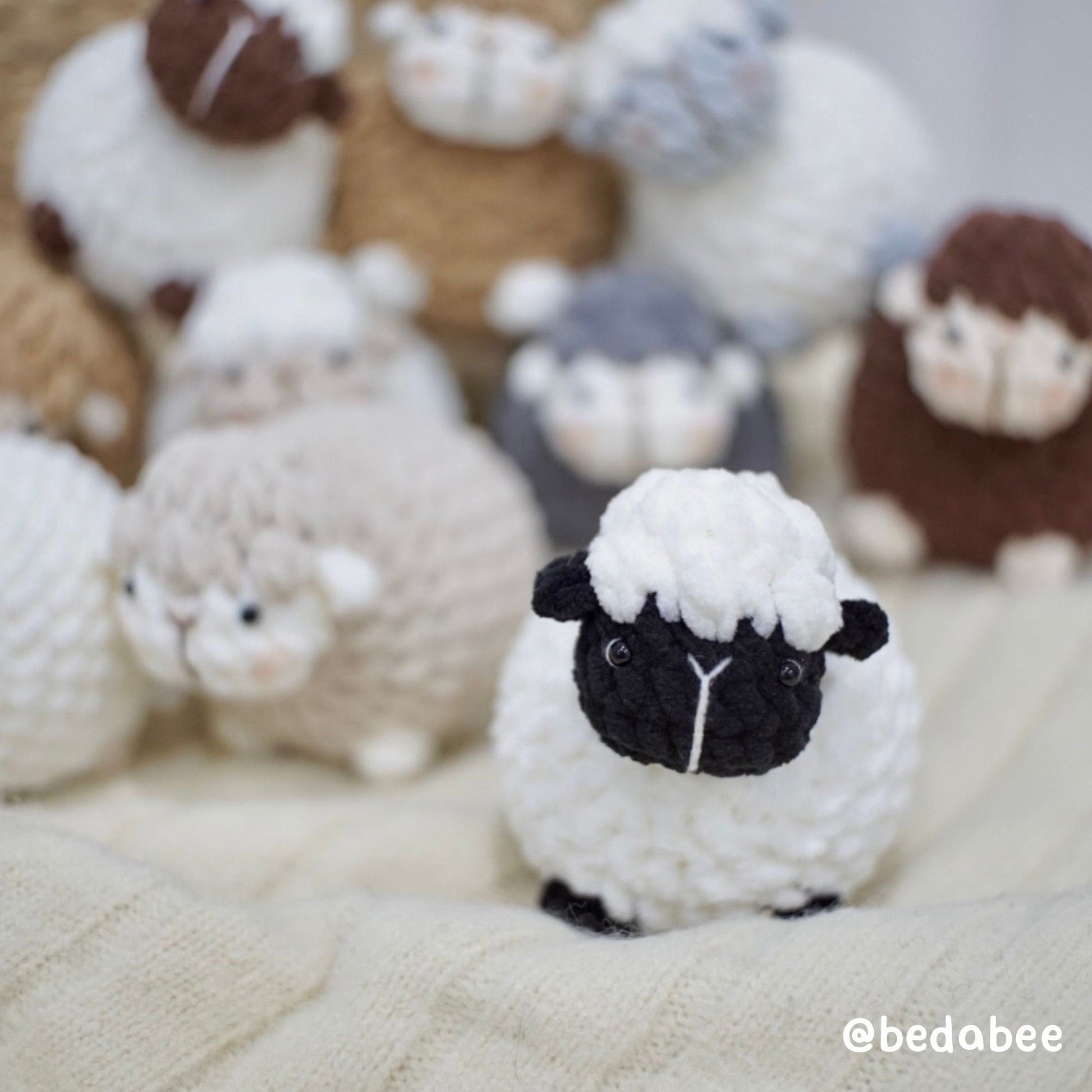 Bedabee Little Sheep Crochet Plushies Pattern Amigurumi PDF Tutorial